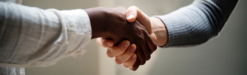 People shaking hands